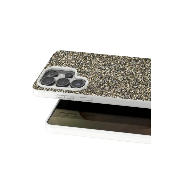 BUĞZ Onegif Samsung Galaxy S26 Ultra Bright Simli Kapak - Gold