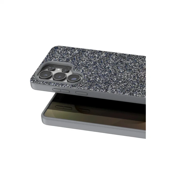 BUĞZ Onegif Samsung Galaxy S26 Ultra Bright Simli Kapak - Gümüş