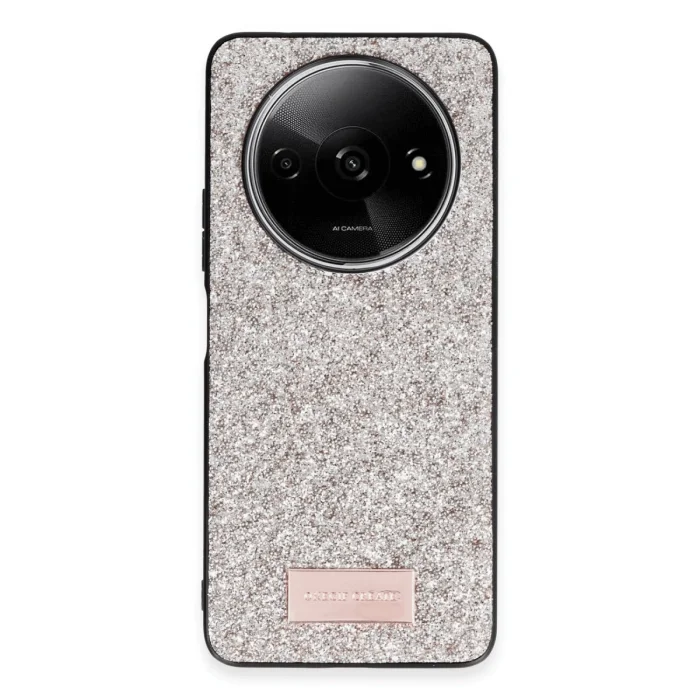 BUĞZ Onegif Xiaomi Redmi A3 4g Bright Simli Kapak - Gold