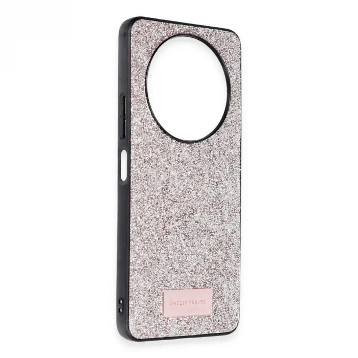 BUĞZ Onegif Xiaomi Redmi A3 4g Bright Simli Kapak - Gold