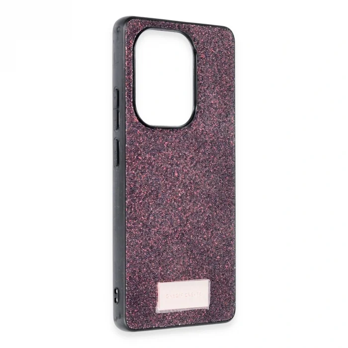 BUĞZ Onegif Xiaomi Redmi Note 13 Pro 4g Bright Simli Kapak - Derin Mor