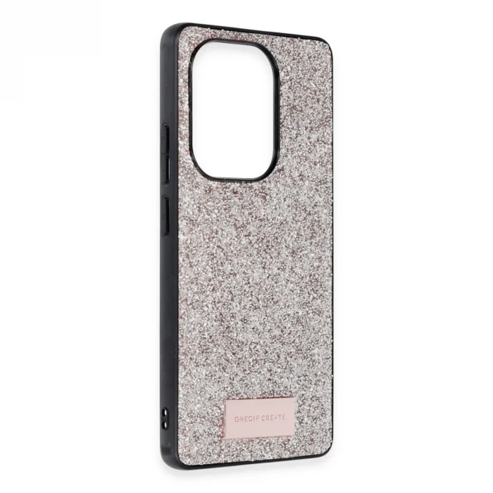 BUĞZ Onegif Xiaomi Redmi Note 13 Pro 4g Bright Simli Kapak - Gold
