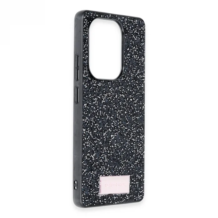 BUĞZ Onegif Xiaomi Redmi Note 13 Pro 4g Bright Simli Kapak - Siyah