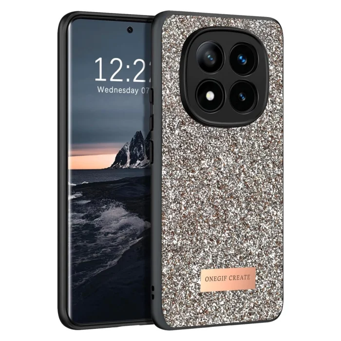 BUĞZ Onegif Xiaomi Redmi Note 14 Pro 4g Bright Simli Kapak - Gold