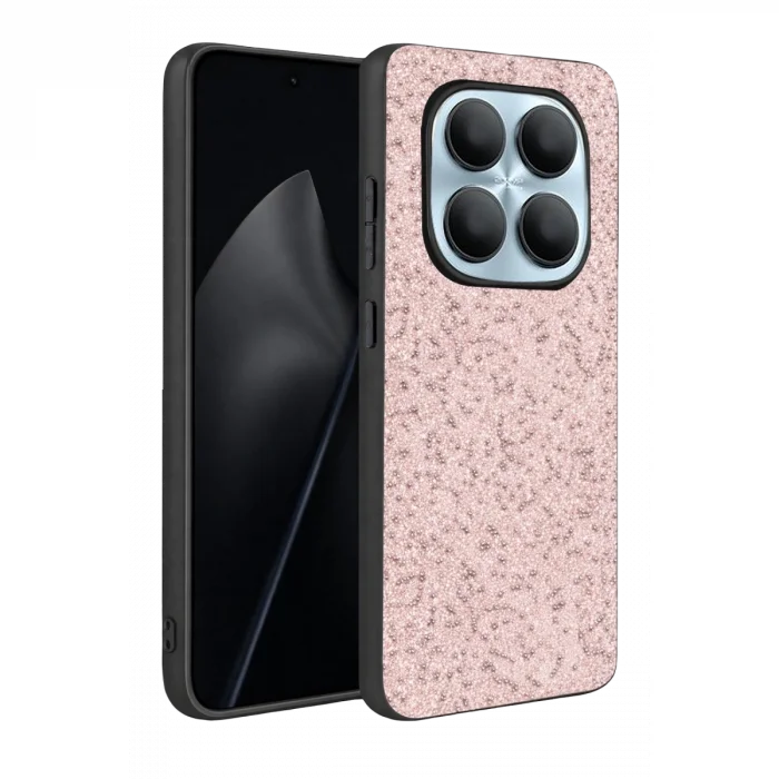 BUĞZ Onegif Xiaomi Redmi Note 15 Pro 5g Bright Simli Kapak - Pembe