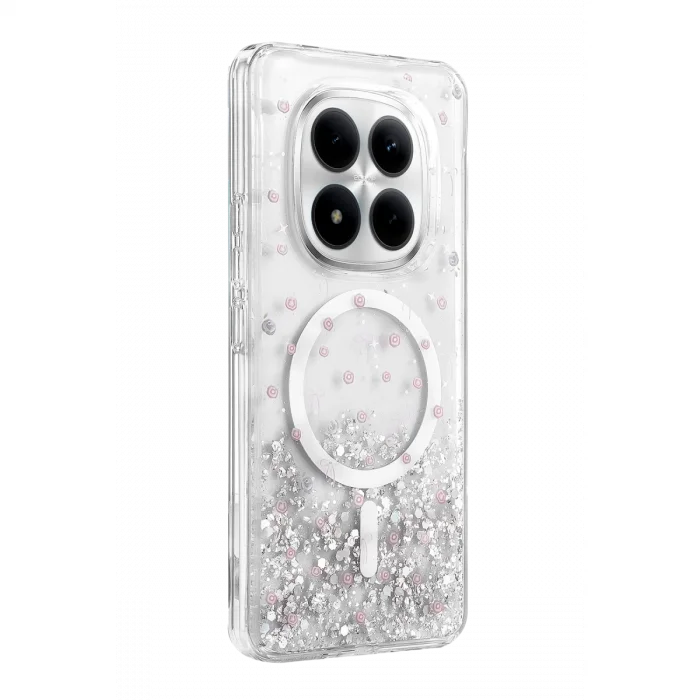 BUĞZ Onegif Xiaomi Redmi Note 15 Pro Plus 5g Misk Simli Magsafe Kapak - Desen 1