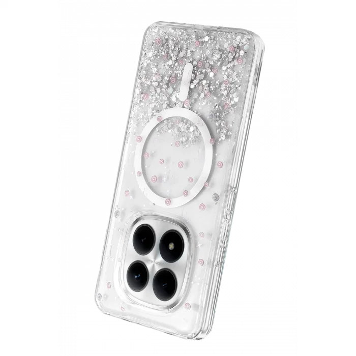 BUĞZ Onegif Xiaomi Redmi Note 15 Pro Plus 5g Misk Simli Magsafe Kapak - Desen 1