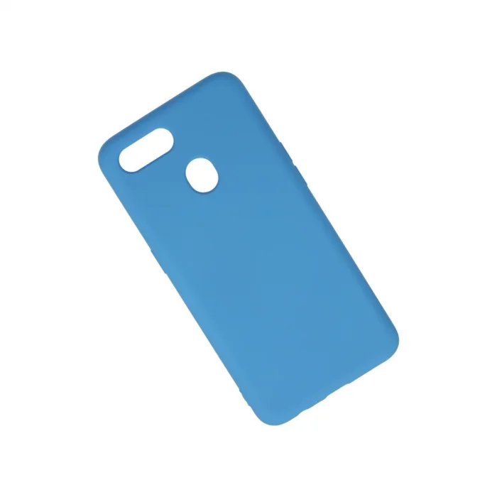 BUĞZ Oppo A12 Kılıf Nano İçi Kadife Silikon - Mavi