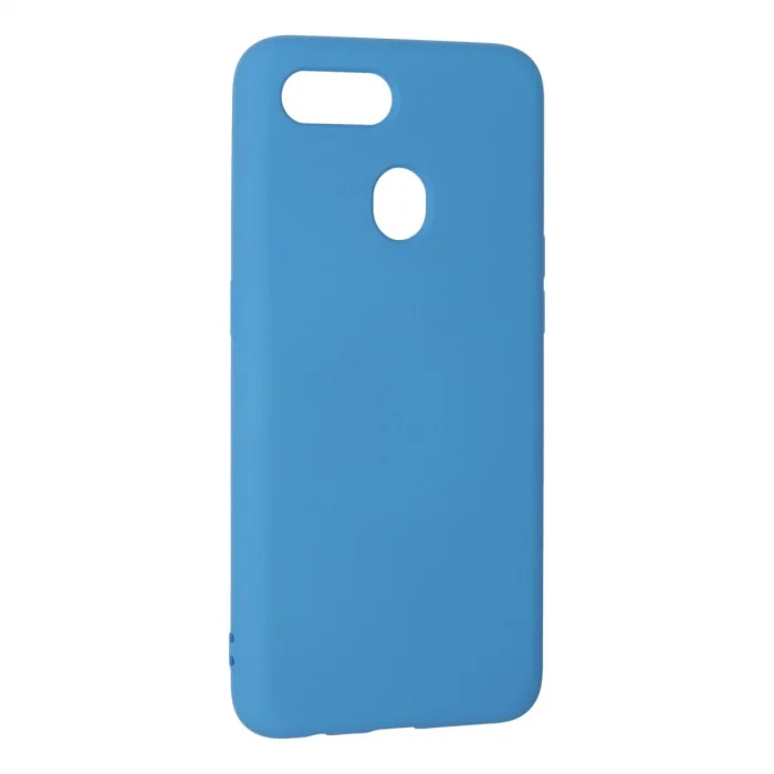 BUĞZ Oppo A12 Kılıf Nano İçi Kadife Silikon - Mavi