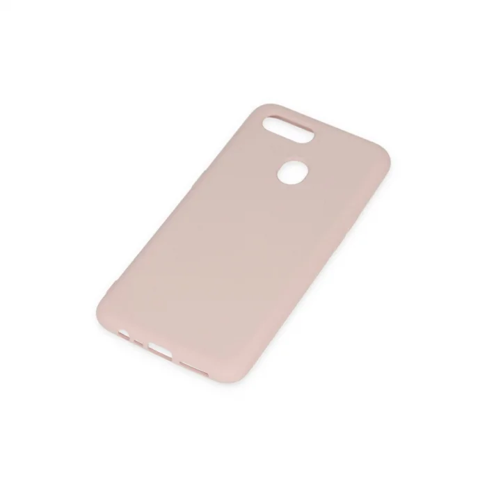 BUĞZ Oppo A12 Kılıf Nano İçi Kadife Silikon - Pudra