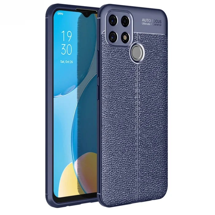 BUĞZ Oppo A15 Kılıf Auto Focus Kapak - Lacivert