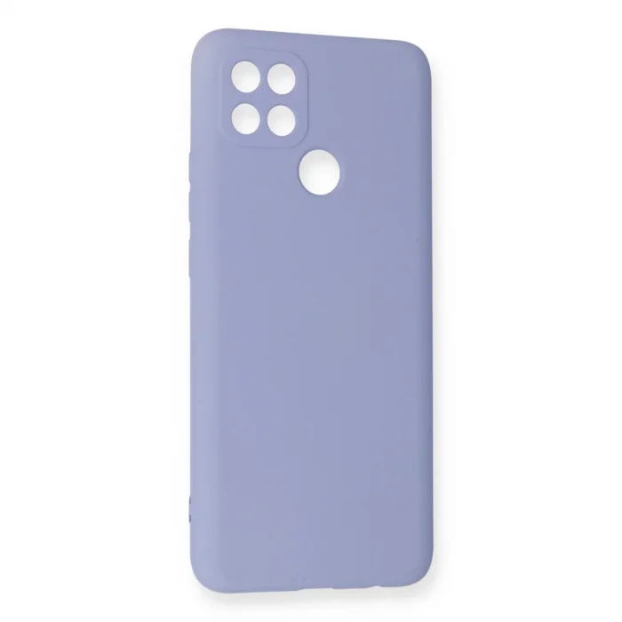 BUĞZ Oppo A15 Kılıf Nano İçi Kadife Silikon - Lila