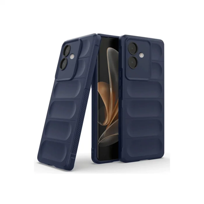 BUĞZ Oppo A3 Kılıf Optimum Silikon - Lacivert