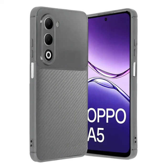 BUĞZ Oppo A5 4g Auto Focus Karbon Kapak - Gri