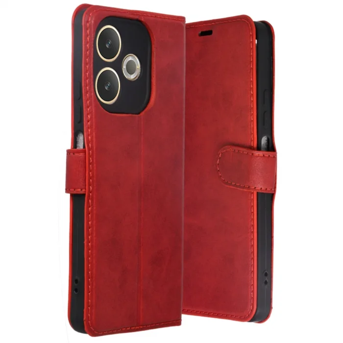 BUĞZ Oppo A5 Pro 4g Trend S Plus Kapaklı Kılıf - Kırmızı