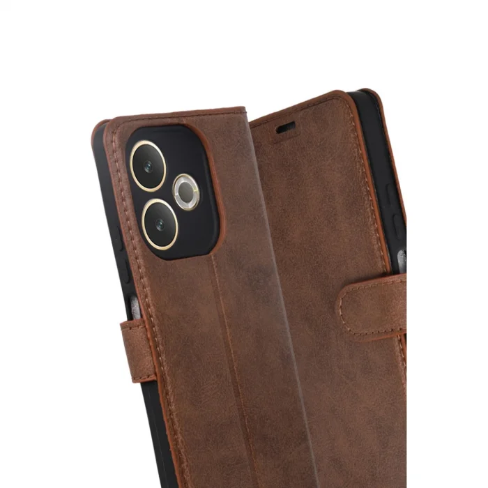 BUĞZ Oppo A5 Pro 4g Trend S Plus Kapaklı Kılıf - Taba