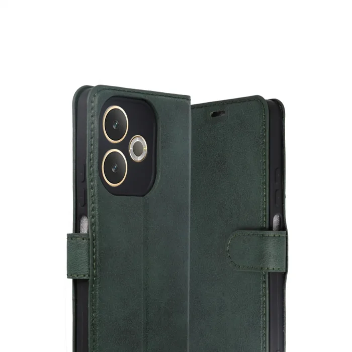 BUĞZ Oppo A5 Pro 4g Trend S Plus Kapaklı Kılıf - Yeşil