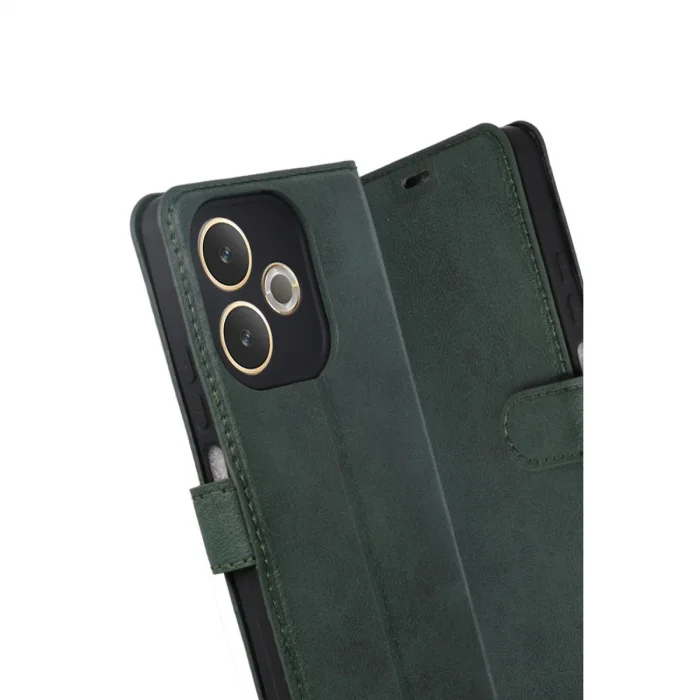 BUĞZ Oppo A5 Pro 4g Trend S Plus Kapaklı Kılıf - Yeşil