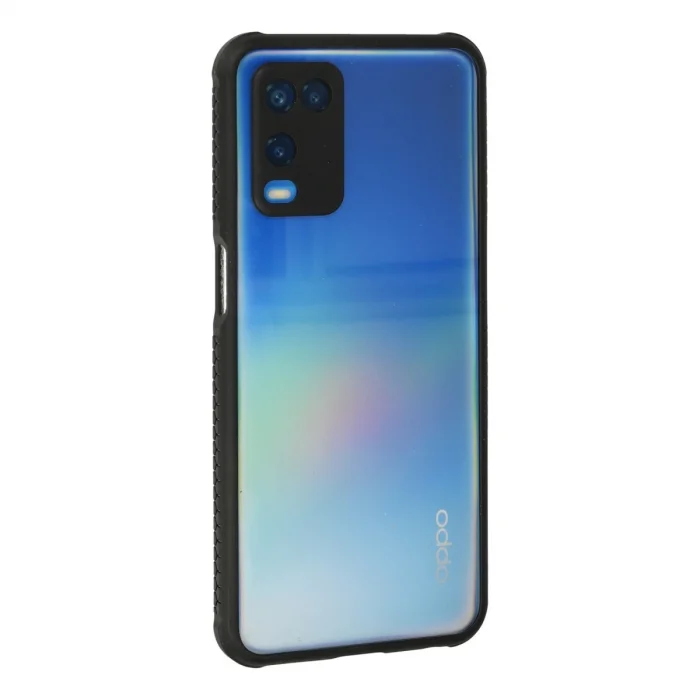 BUĞZ Oppo A54 4g Kılıf Miami Şeffaf Silikon - Siyah