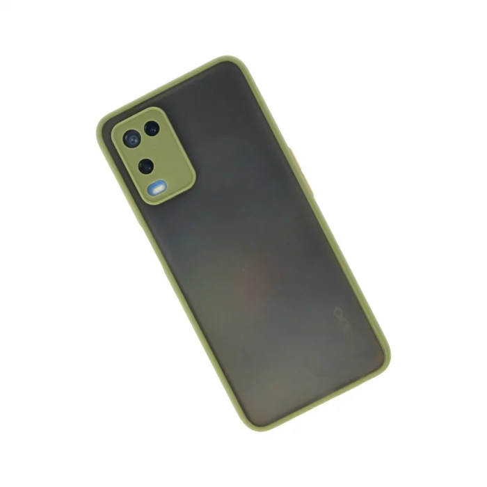 BUĞZ Oppo A54 4g Kılıf Montreal Silikon Kapak - Açık Yeşil