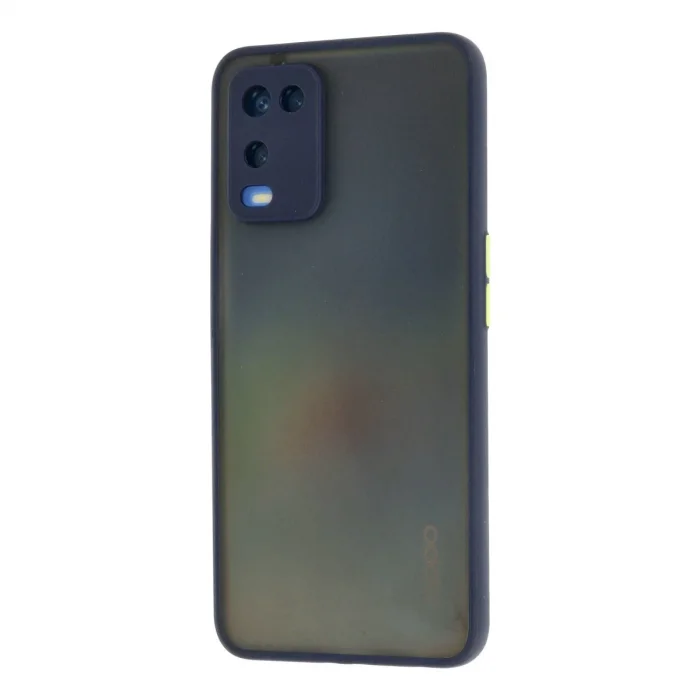 BUĞZ Oppo A54 4g Kılıf Montreal Silikon Kapak - Lacivert