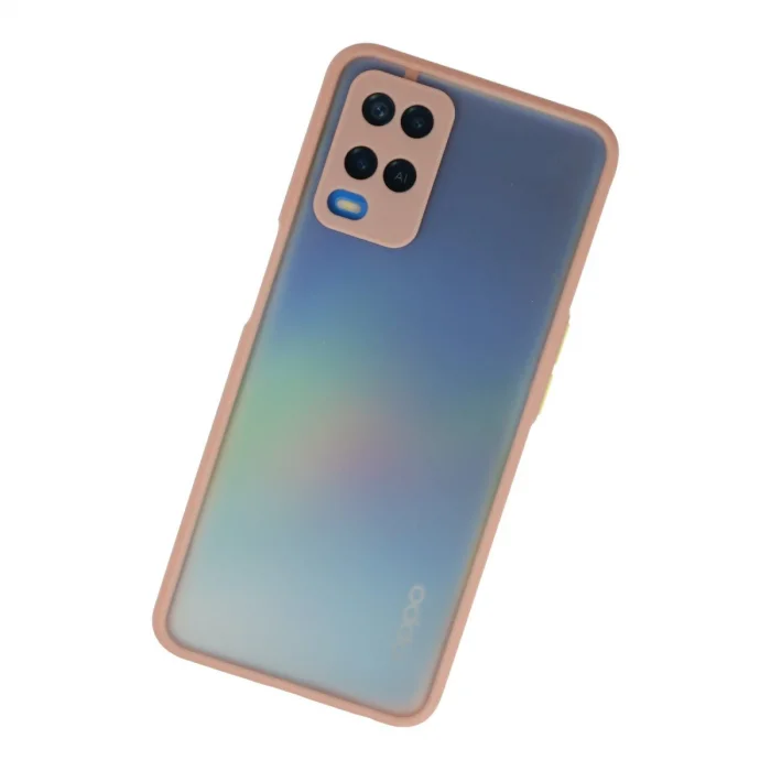 BUĞZ Oppo A54 4g Kılıf Montreal Silikon Kapak - Pembe