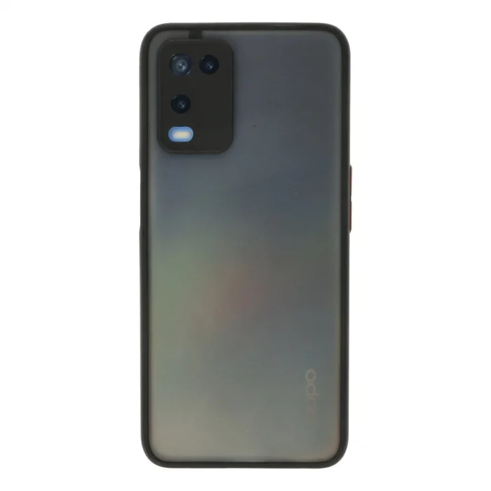 BUĞZ Oppo A54 4g Kılıf Montreal Silikon Kapak - Siyah