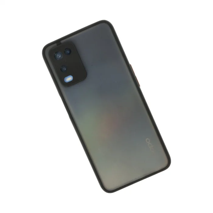 BUĞZ Oppo A54 4g Kılıf Montreal Silikon Kapak - Siyah