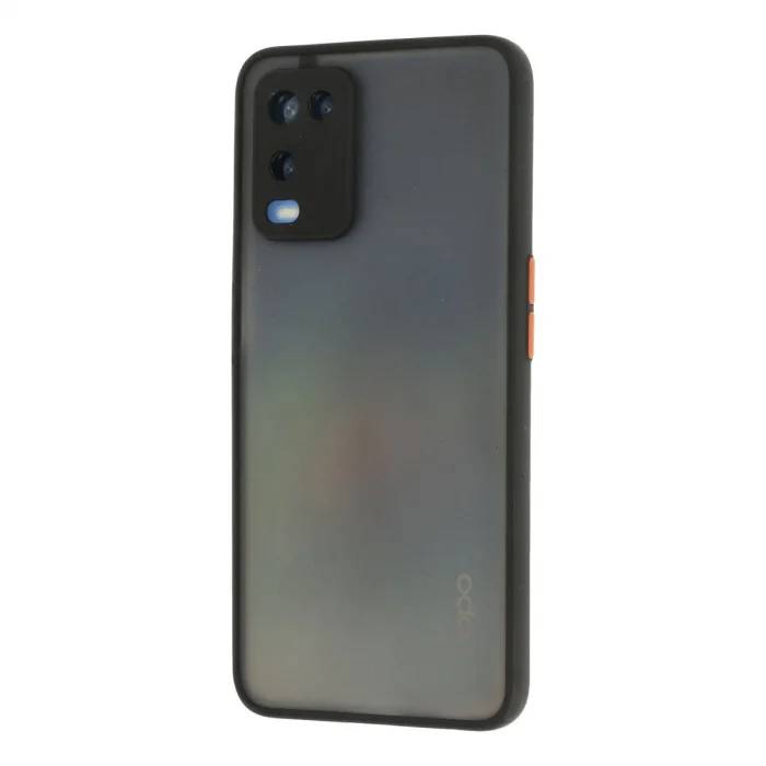 BUĞZ Oppo A54 4g Kılıf Montreal Silikon Kapak - Siyah