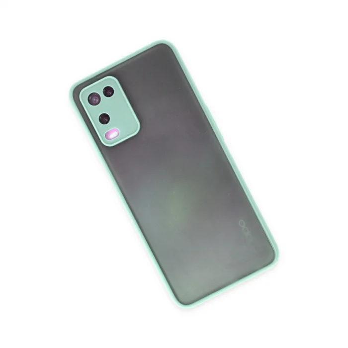 BUĞZ Oppo A54 4g Kılıf Montreal Silikon Kapak - Turkuaz