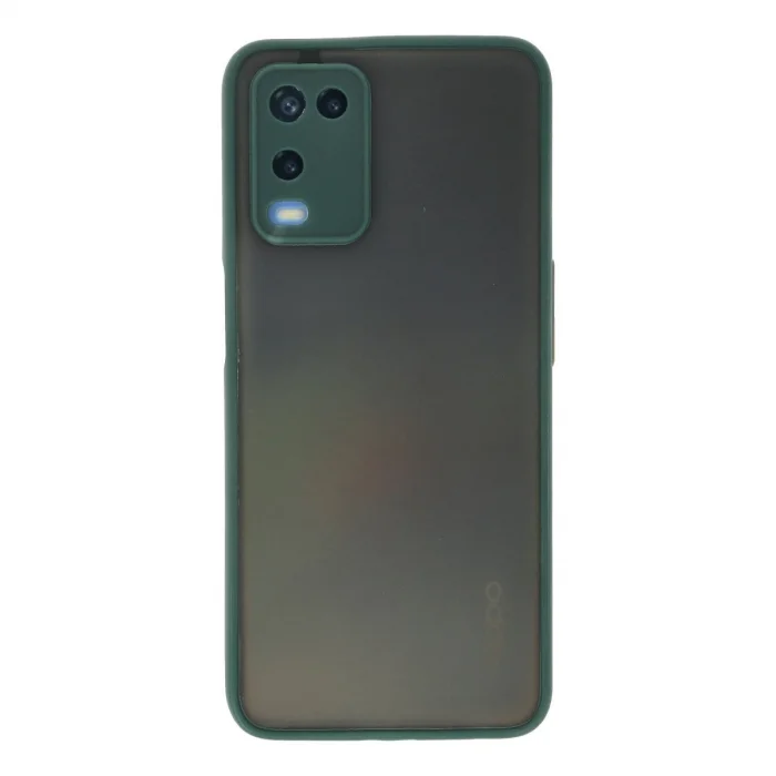 BUĞZ Oppo A54 4g Kılıf Montreal Silikon Kapak - Yeşil