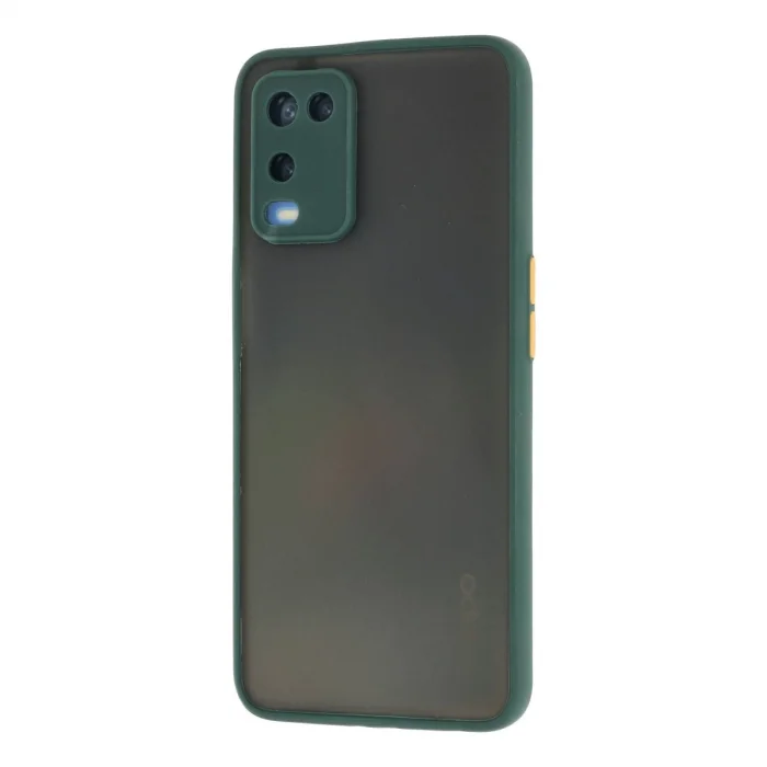 BUĞZ Oppo A54 4g Kılıf Montreal Silikon Kapak - Yeşil