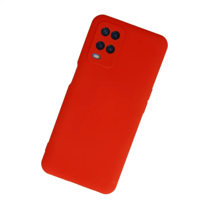 BUĞZ Oppo A54 4g Kılıf Nano İçi Kadife Silikon - Kırmızı