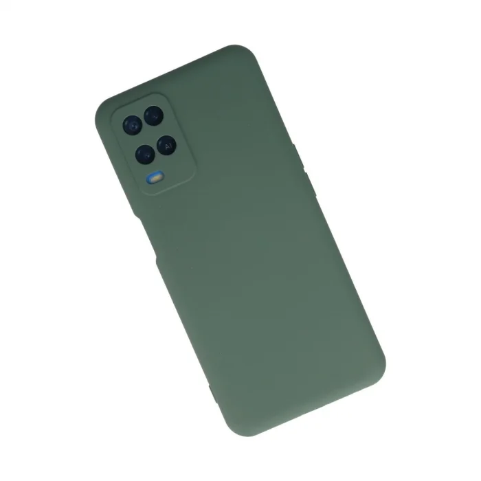 BUĞZ Oppo A54 4g Kılıf Nano İçi Kadife Silikon - Koyu Yeşil