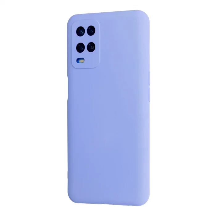 BUĞZ Oppo A54 4g Kılıf Nano İçi Kadife Silikon - Lila