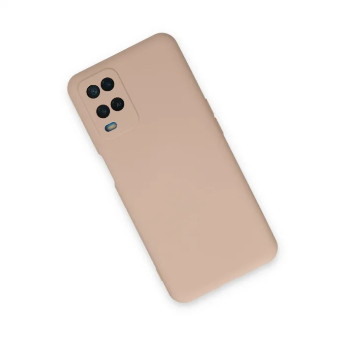 BUĞZ Oppo A54 4g Kılıf Nano İçi Kadife Silikon - Pudra