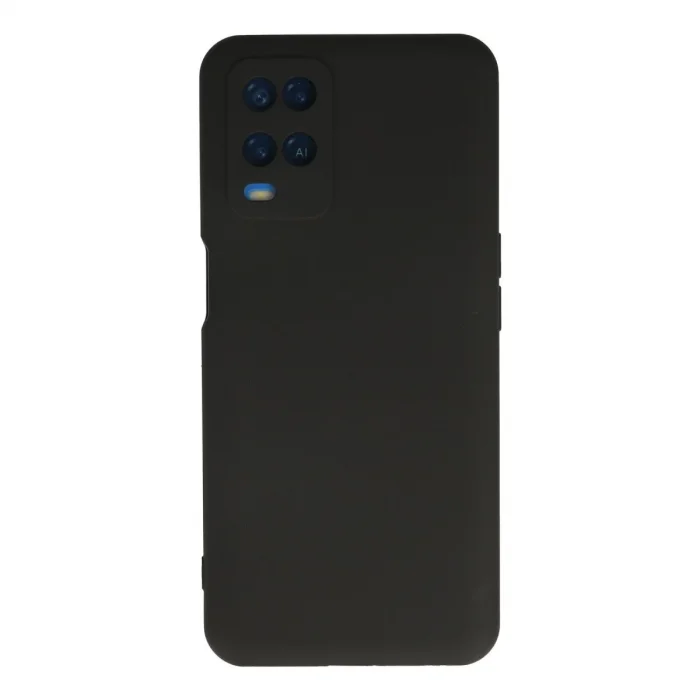 BUĞZ Oppo A54 4g Kılıf Nano İçi Kadife Silikon - Siyah