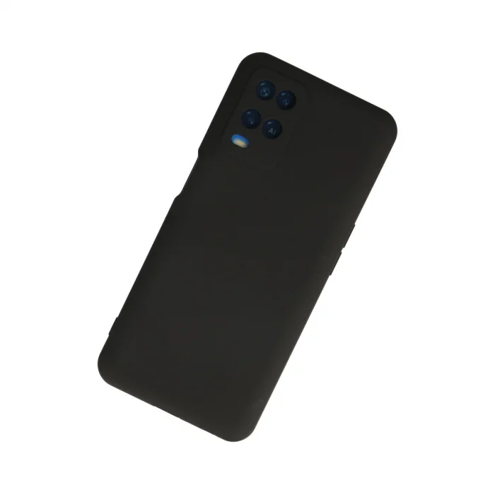 BUĞZ Oppo A54 4g Kılıf Nano İçi Kadife Silikon - Siyah