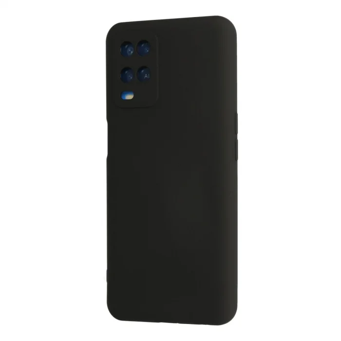 BUĞZ Oppo A54 4g Kılıf Nano İçi Kadife Silikon - Siyah
