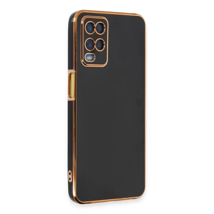 BUĞZ Oppo A54 4g Kılıf Volet Silikon - Siyah