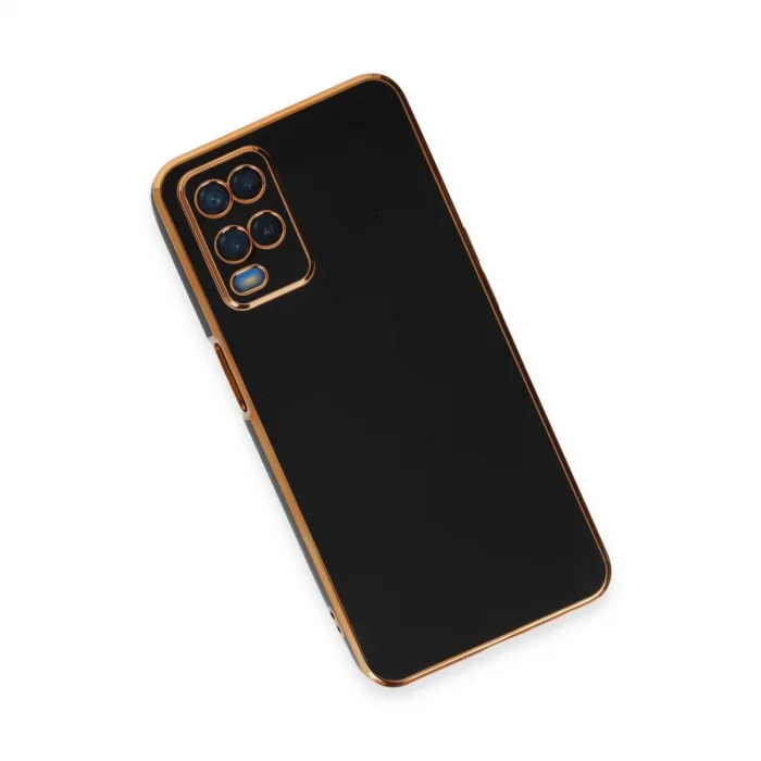 BUĞZ Oppo A54 4g Kılıf Volet Silikon - Siyah