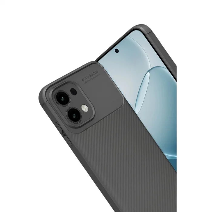 BUĞZ Oppo A6 Pro 4g Auto Focus Karbon Kapak - Gri