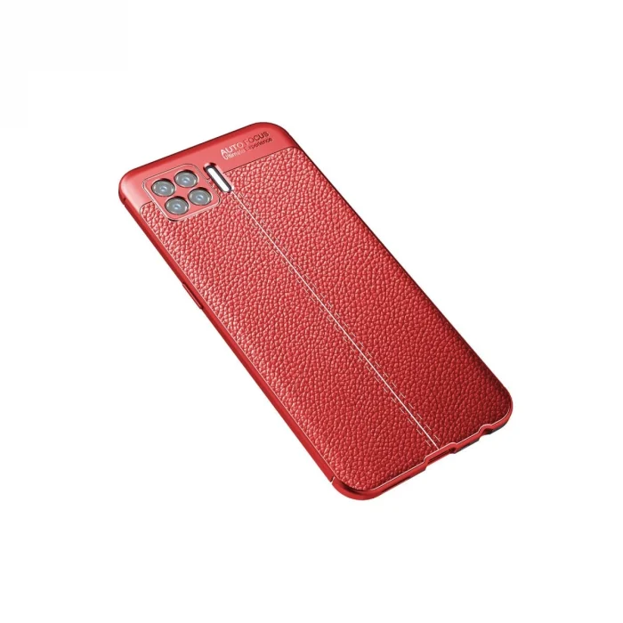 BUĞZ Oppo A73 Kılıf Auto Focus Kapak - Kırmızı