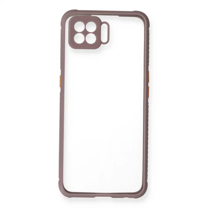 BUĞZ Oppo A73 Kılıf Miami Şeffaf Silikon - Açık Mor