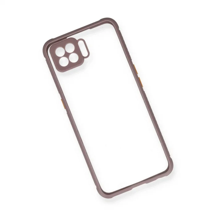 BUĞZ Oppo A73 Kılıf Miami Şeffaf Silikon - Açık Mor