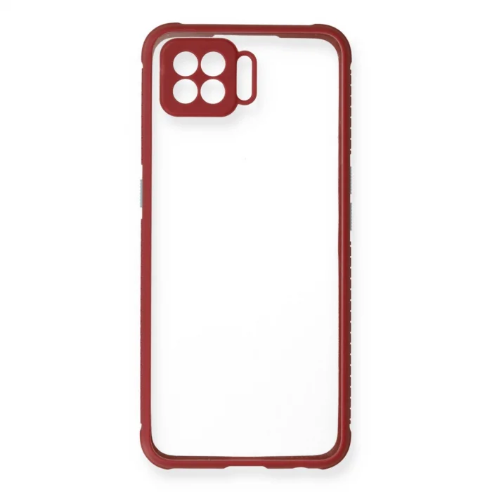 BUĞZ Oppo A73 Kılıf Miami Şeffaf Silikon - Fuşya