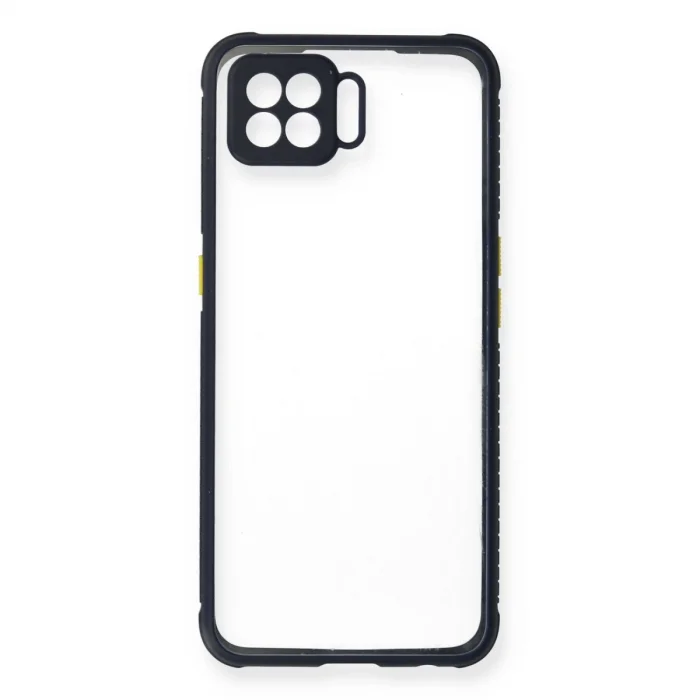 BUĞZ Oppo A73 Kılıf Miami Şeffaf Silikon - Lacivert