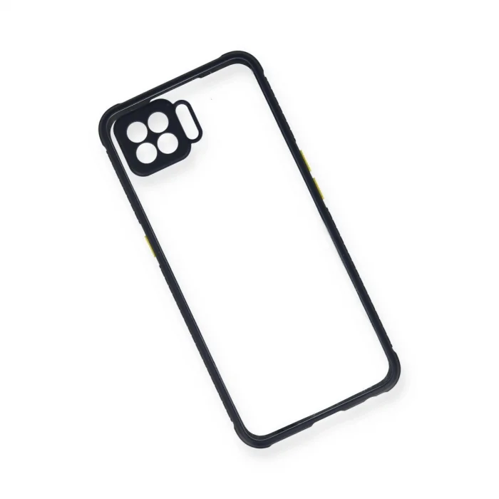 BUĞZ Oppo A73 Kılıf Miami Şeffaf Silikon - Lacivert