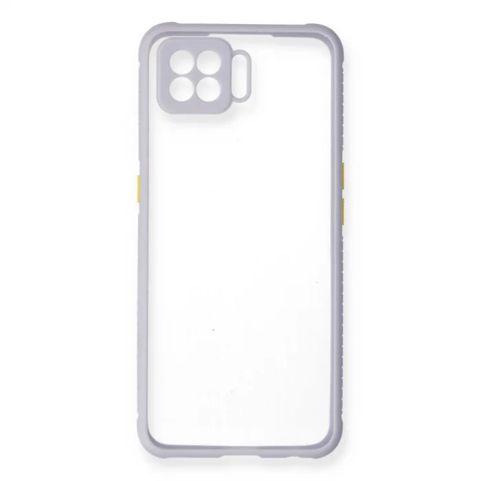 BUĞZ Oppo A73 Kılıf Miami Şeffaf Silikon - Lila