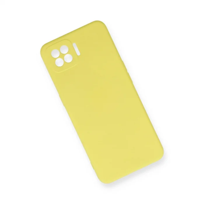 BUĞZ Oppo A73 Kılıf Nano İçi Kadife Silikon - Sarı